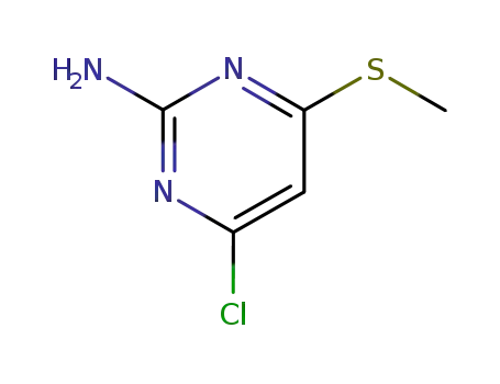 Molecular Structure of 6307-36-4 (4-chloro-6-(methylsulfanyl)pyrimidin-2-amine)