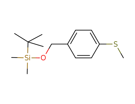 Molecular Structure of 1027730-39-7 (tert-butyl(dimethyl){[4-(methylthio)benzyl]oxy}silane)