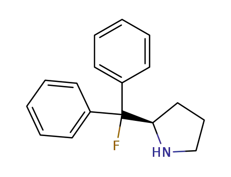 Molecular Structure of 352535-00-3 ((R)-(+)-2-(FLUORODIPHENYLMETHYL)PYRROLI&)