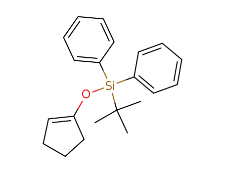 Molecular Structure of 90036-86-5 (Silane, (1-cyclopenten-1-yloxy)(1,1-dimethylethyl)diphenyl-)