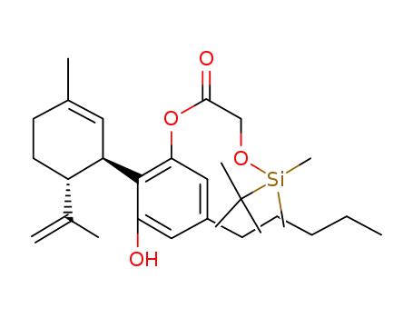 Molecular Structure of 1110599-03-5 (cannabidiol (t-butyldimethylsilyloxy)acetate)