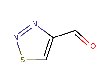 Molecular Structure of 27643-15-8 (1,2,3-Thiadiazole-4-carbaldehyde)