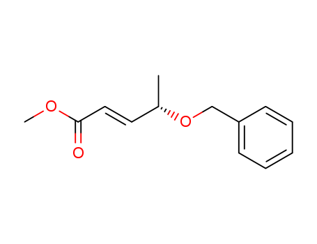 112489-57-3,METHYL(2E,4S)-(-)-4-(PHENYLMETHOXY)PENT-2-ENOATE,2-Pentenoicacid, 4-(phenylmethoxy)-, methyl ester, [S-(E)]-; Methyl(-)-(2E,4S)-4-(phenylmethoxy)pent-2-enoate