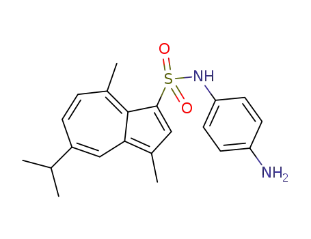 Molecular Structure of 1338351-00-0 (N-(4-aminophenyl)-3,8-dimethyl-5-isopropyl-1-azulene sulfonamide)