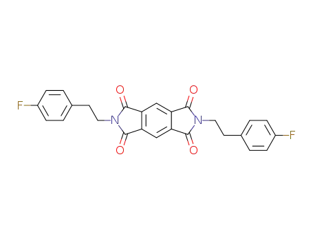 Molecular Structure of 346634-46-6 (N,N'-di(2-(4-fluorophenyl)ethyl)pyromellitic diimide)