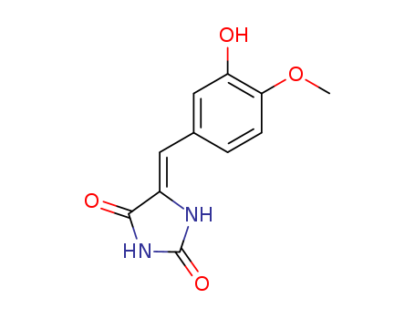 5-[(3-hydroxy-4-methoxy-phenyl)methylidene]imidazolidine-2,4-dione cas  4368-00-7