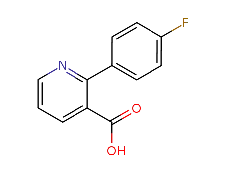 Molecular Structure of 101419-78-7 (2-(4-Fluorophenyl)nicotinic acid)