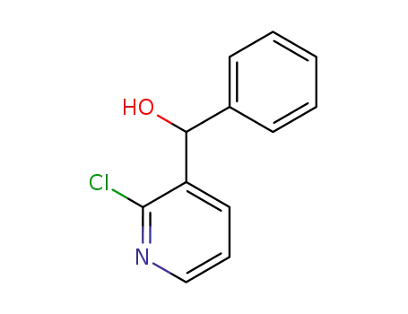 Molecular Structure of 80100-23-8 (2-Chloro-alpha-phenyl-3-pyridinemethanol)
