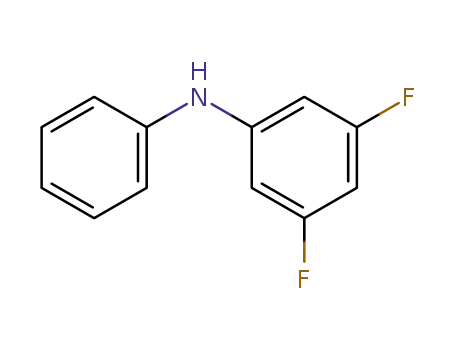 Molecular Structure of 330-31-4 (Benzenamine,3,5-difluoro-N-phenyl-)