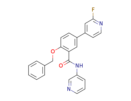 GSK2578215A / 5-(2-fluoropyridin-4-yl)-2-phenylmethoxy-N-pyridin-3-ylbenzamide;
