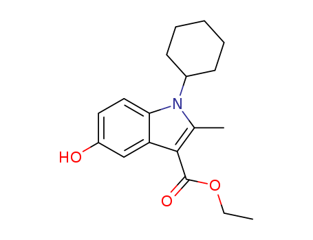 1H-Indole-3-carboxylicacid,1-cyclohexyl-5-hydroxy-2-methyl-,ethyl ester