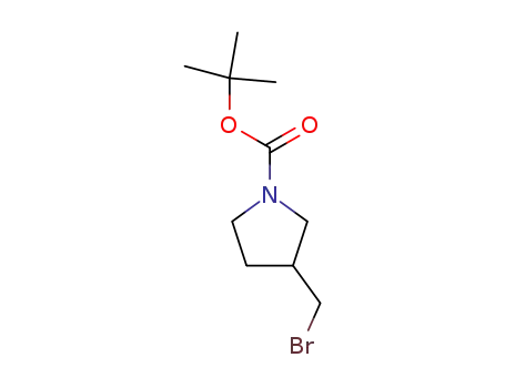 Molecular Structure of 305329-97-9 (tert-Butyl 3-(bromomethyl)pyrrolidine-1-carboxylate)