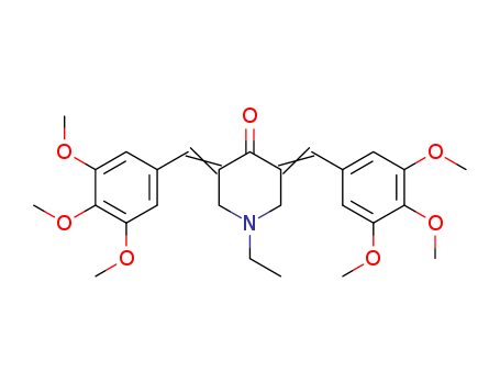 4-Piperidinone, 1-ethyl-3,5-bis[(3,4,5-trimethoxyphenyl)methylene]-