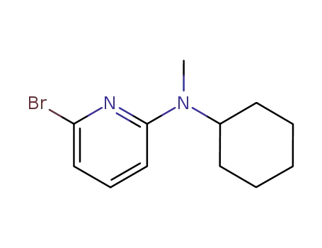 Molecular Structure of 1225280-81-8 (6-bromo-N-cyclohexyl-N-methylpyridin-2-amine)