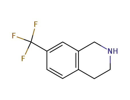 Molecular Structure of 199678-32-5 (7-(Trifluoromethyl)-1,2,3,4-tetrahydroisoquinoline)
