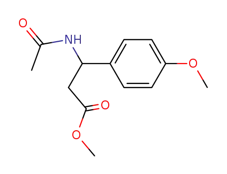 Molecular Structure of 810670-02-1 (Methyl (R)-3-acetamido-3-(4-methoxyphenyl)propanoate)