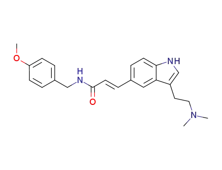 3-[3-(2-Dimethylaminoethyl)-1H-indol-5-yl]-N-(4-methoxybenzyl)acrylamide