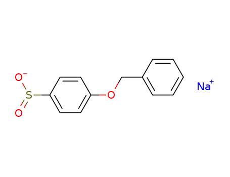 Molecular Structure of 123065-33-8 (Benzenesulfinic acid, 4-(phenylmethoxy)-, sodium salt)