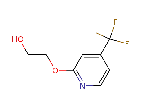 Molecular Structure of 257295-59-3 (2-([4-(TRIFLUOROMETHYL)-2-PYRIDYL]OXY)ETHAN-1-OL)