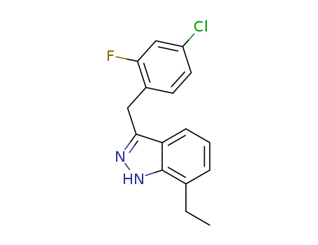 3-(4-chloro-2-fluorobenzyl)-7-ethyl-1H-indazole