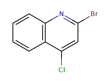 Molecular Structure of 64658-05-5 (2-BROMO-4-CHLOROQUINOLINE)