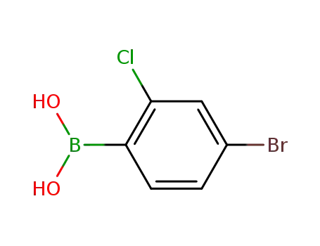 Molecular Structure of 1046861-20-4 (4-Bromo-2-chlorophenylboronic acid)