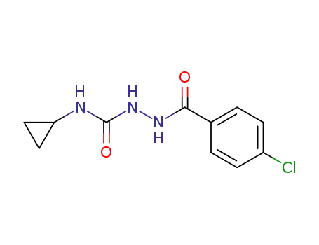 Molecular Structure of 959136-89-1 (2-(4-chlorobenzoyl)-N-cyclopropylhydrazinecarboxamide)