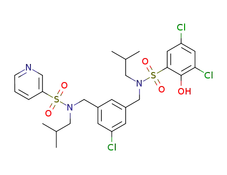 N-(3-chloro-5-((5-dichloro-1-hydroxy-N-isobutylphenylsulfonamido)methyl)benzyl)-N-isobutylpyridin-3-sulfonamide