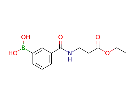 Molecular Structure of 850567-28-1 (3-(3-ETHOXY-3-OXOPROPYLCARBAMOYL)PHENYLBORONIC ACID)