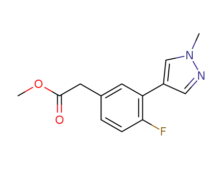 methyl 2-(4-fluoro-3-(1-methyl-1H-pyrazol-4-yl)phenyl)acetate