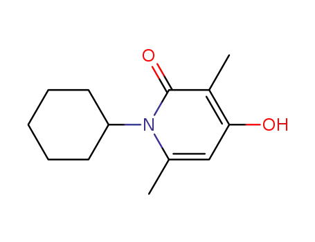 Molecular Structure of 586374-42-7 (2(1H)-Pyridinone, 1-cyclohexyl-4-hydroxy-3,6-dimethyl- (9CI))