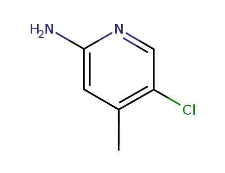 Molecular Structure of 36936-27-3 (2-Amino-5-chloro-4-picoline)
