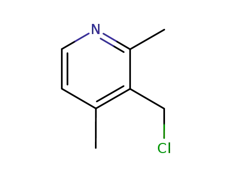 Molecular Structure of 194151-97-8 (Pyridine, 3-(chloromethyl)-2,4-dimethyl-)