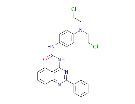 1-(4-(N,N-bis(2-chloroethyl)amino)phenyl)-3-(2-phenylquinazolin-4-yl)urea