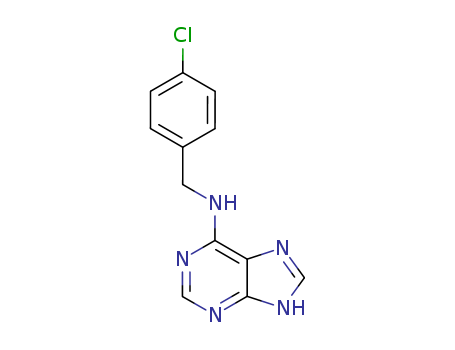 1H-Purin-6-amine, N-[(4-chlorophenyl)methyl]-