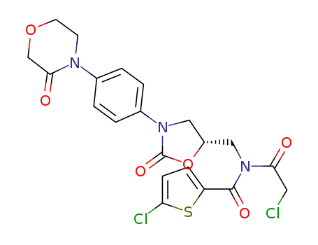 5-Chloro-N-(chloroacetyl)-N-({(5S)-2-oxo-3-[4-(3-oxomorpholin-4-yl)phenyl]-1,3-oxazolidin-5-yl}methyl)thiophene-2-carboxamide