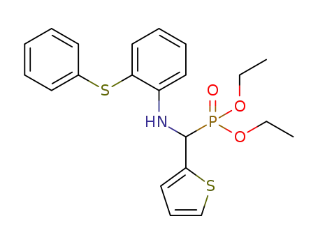 Molecular Structure of 1449063-94-8 (diethyl α-[2-(phenylthio)phenylamino]-α-(2-thienyl)methylphosphonate)