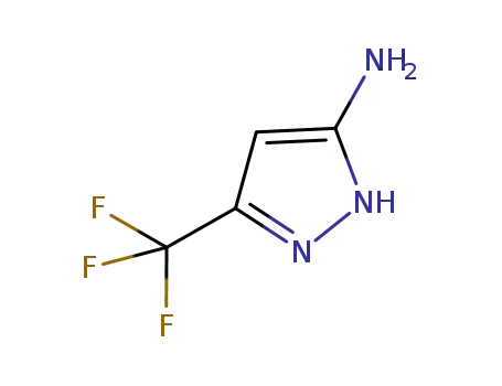 Molecular Structure of 852443-61-9 (1H-Pyrazol-3-amine, 5-(trifluoromethyl)-)