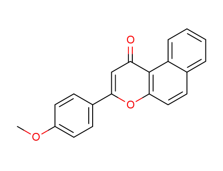 Molecular Structure of 125240-02-0 (4'-METHOXY-5,6-BENZOFLAVONE)