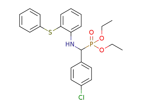 Molecular Structure of 1449063-85-7 (diethyl α-(4-chlorophenyl)-α-[2-(phenylthio)phenylamino]methylphosphonate)