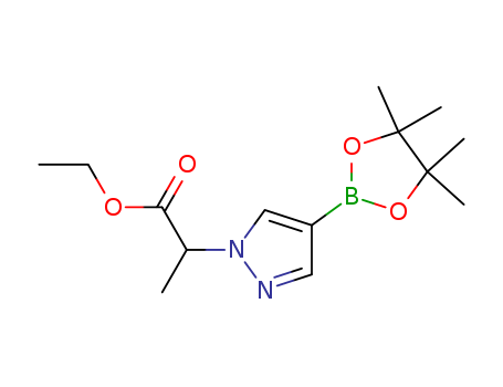 Ethyl 2-(4-(4,4,5,5-tetramethyl-1,3,2-dioxaborolan-2-yl)-1H-pyrazol-1-yl)propanoate