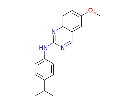 Molecular Structure of 1374336-64-7 (N-(4-isopropylphenyl)-6-methoxyquinazolin-2-amine)