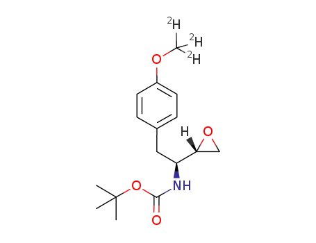 Molecular Structure of 1254047-26-1 (erythro-N-boc-O-(methyl-d3)-L-tyrosine epoxide)