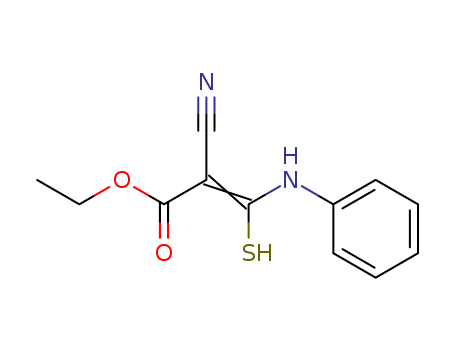 3-Anilino-2-cyano-3-mercaptoacrylic acid ethylester