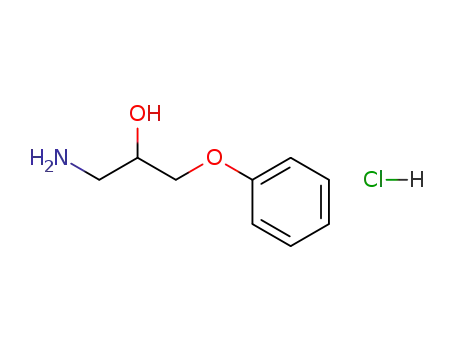Molecular Structure of 4287-20-1 (3-AMINO-1-PHENOXY-2-PROPANOL HYDROCHLORIDE, 98)