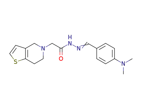 N'-(4-(dimethylamino)benzylidene)-2-(6,7-dihydrothieno[3,2-c]pyridin-5(4H)-yl)acetohydrazide