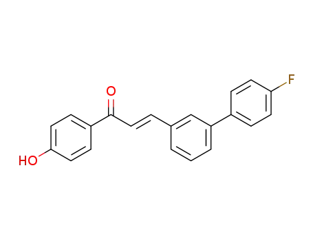 (E)-3-(4'-fluoro-[1,1'-biphenyl]-3-yl)-1-(4-hydroxyphenyl)prop-2-en-1-one