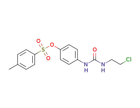Molecular Structure of 1311946-59-4 (4-[3-(2-chloroethyl)ureido]phenyl 4-methylbenzenesulfonate)