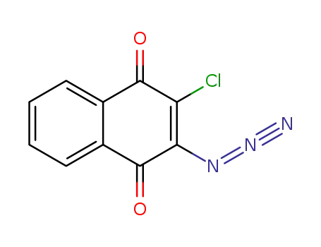 Molecular Structure of 15707-35-4 (1-(3-chloro-1,4-dioxo-1,4-dihydronaphthalen-2-yl)triaza-1,2-dien-2-ium)