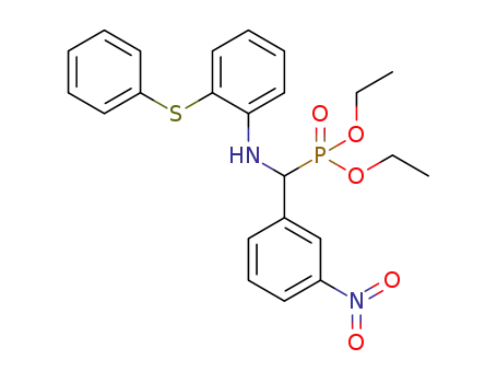 Molecular Structure of 1449063-88-0 (diethyl α-(3-nitrophenyl)-α-[2-(phenylthio)phenylamino]methylphosphonate)